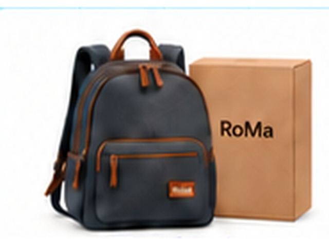Finished stage: completed backpack with RoMa shipping carton